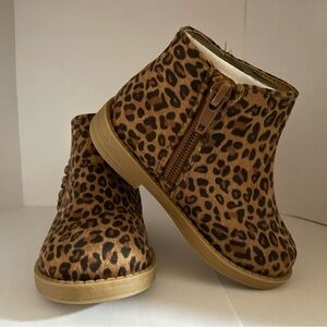 Leopard Print Ankle Boots